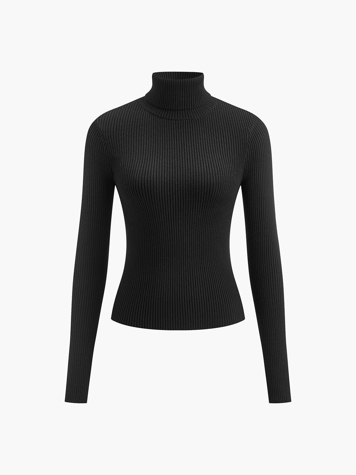 Leichter Damen-Rollkragenpullover aus Rippstrick mit schmaler Passform, Ansicht 10