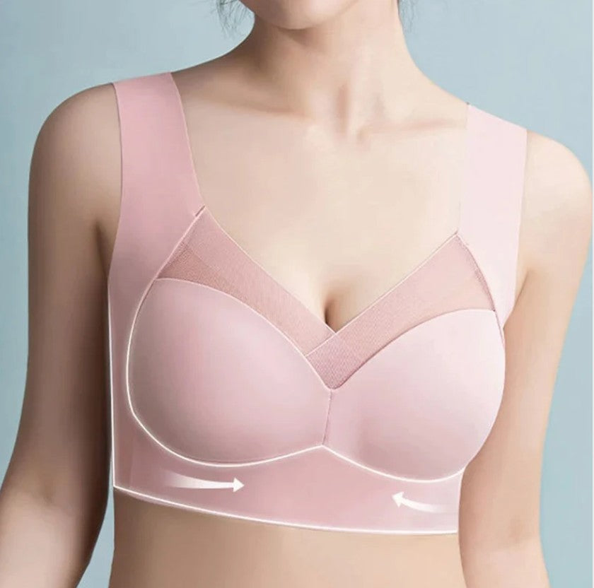 Nahtloser BH ohne Bügel mit flexiblen Einlagen und breiten Trägern, Ansicht 11
