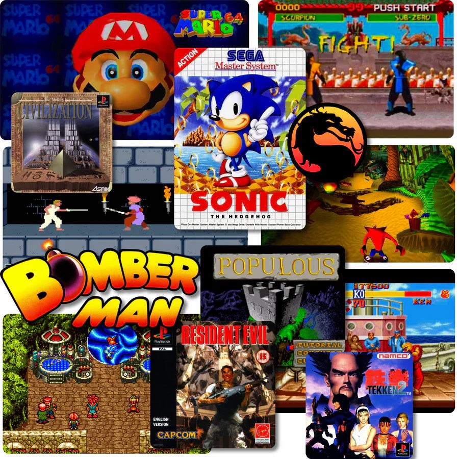 Retro-Spielkonsole als HDMI-Stick mit 64 GB, über 20.000 Spielen und 2 kabellosen Controllern, Ansicht 15