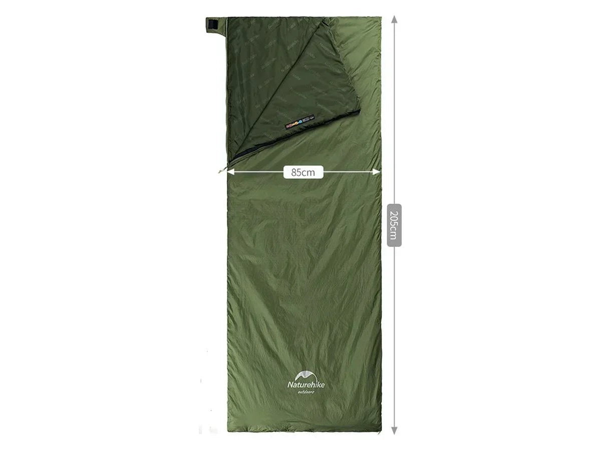 Ultraleichter Deckenschlafsack mit Packsack und Zwei-Wege-Reißverschluss für Camping und Reisen, Ansicht 7