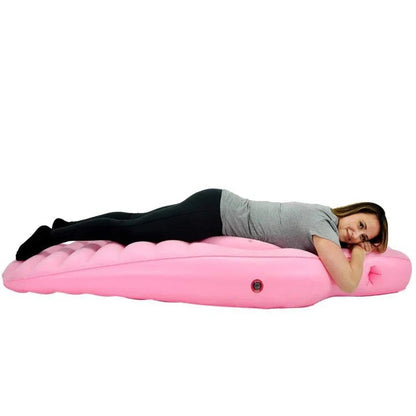 Aufblasbares Schwangerschaftskissen aus PVC und Baumwolle mit Bauchaussparung, auch als Yogamatte, Ansicht 9