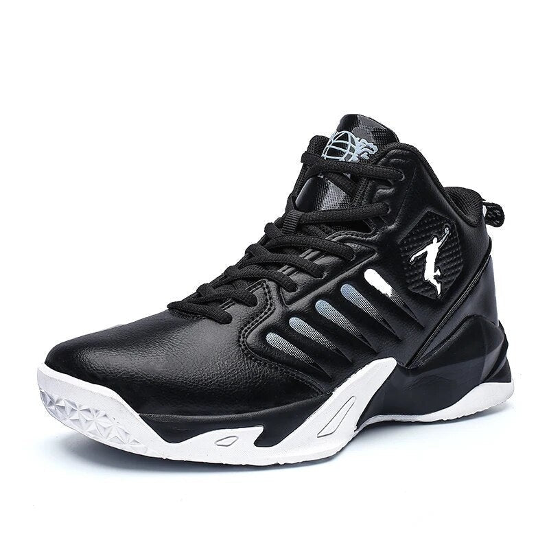 Basketballschuhe für Herren mit rutschfester Sohle und atmungsaktivem Obermaterial in Schwarz