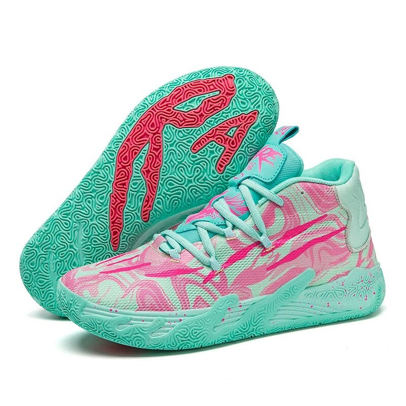 Basketballschuhe für Herren mit rutschfester Sohle und atmungsaktivem Obermaterial in Grün