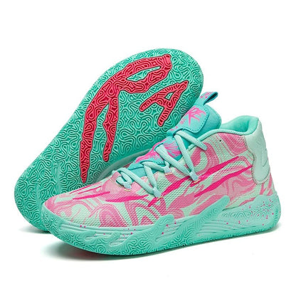 Basketballschuhe für Herren mit rutschfester Sohle und atmungsaktivem Obermaterial in Grün