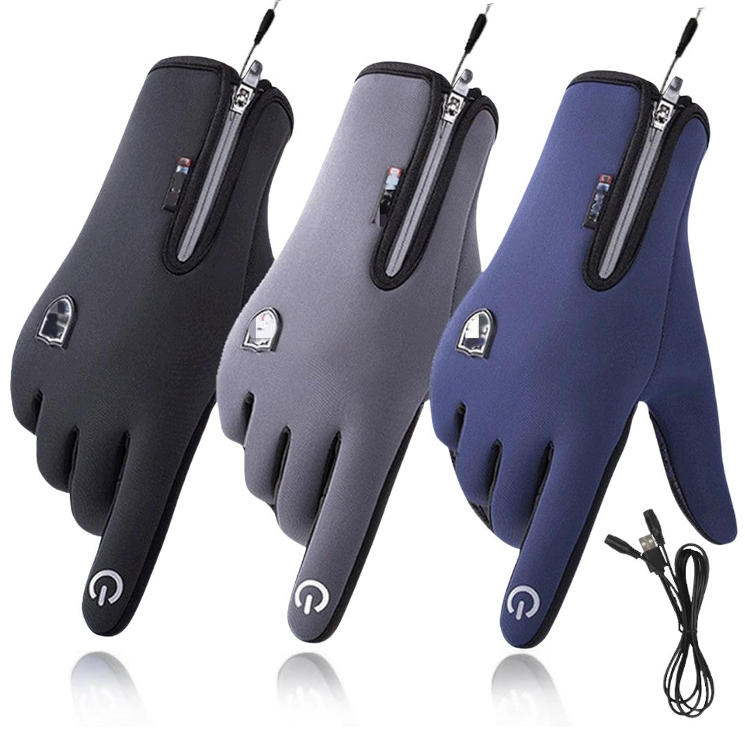 Beheizbare Winterhandschuhe mit USB-Heizung, Touchscreen-Fingerspitzen und winddichtem Obermaterial, Ansicht 17