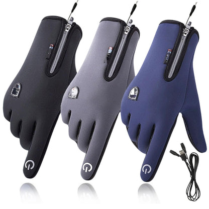 Beheizbare Winterhandschuhe mit USB-Heizung, Touchscreen-Fingerspitzen und winddichtem Obermaterial, Ansicht 17