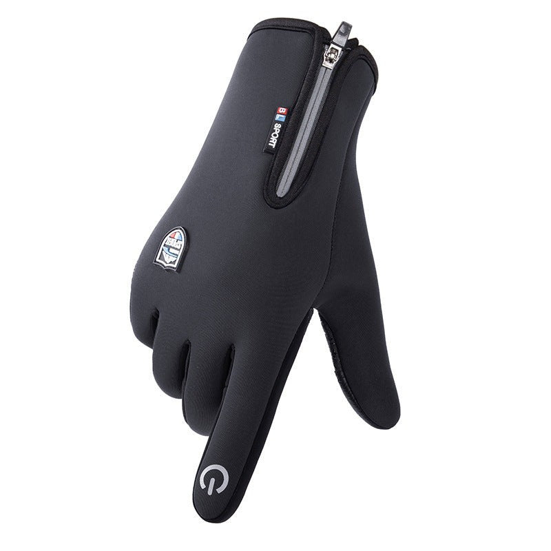 Beheizbare Winterhandschuhe mit USB-Heizung, Touchscreen-Fingerspitzen und winddichtem Obermaterial in Schwarz