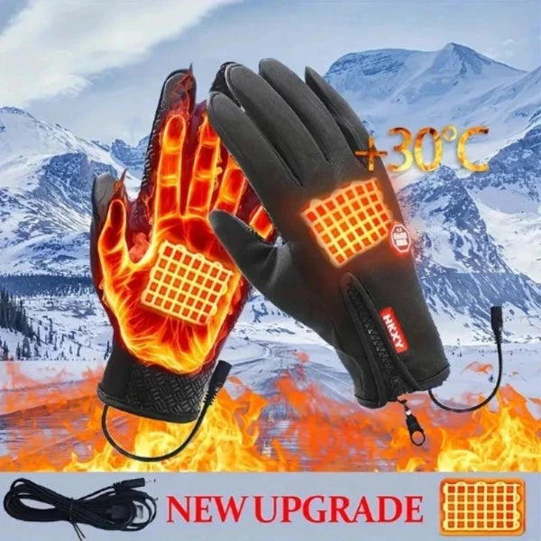 Beheizbare Winterhandschuhe mit USB-Heizung, Touchscreen-Fingerspitzen und winddichtem Obermaterial, Ansicht 20