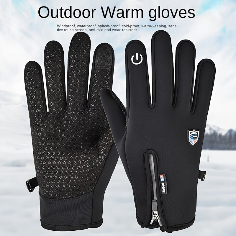 Beheizbare Winterhandschuhe mit USB-Heizung, Touchscreen-Fingerspitzen und winddichtem Obermaterial, Ansicht 24