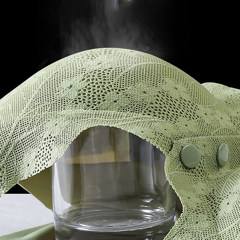 Bügelloser BH mit Vorderverschluss aus elastischem Spitzenstoff mit herausnehmbaren Pads, Ansicht 12