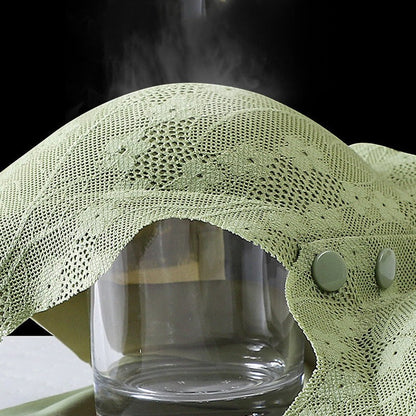 Bügelloser BH mit Vorderverschluss aus elastischem Spitzenstoff mit herausnehmbaren Pads, Ansicht 12