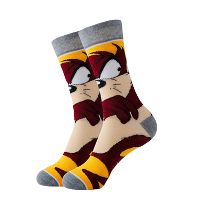 Bunte Motivsocken mit Comic-Figuren aus Polyester-Elasthan im 5er- oder 10er-Set, Ansicht 11