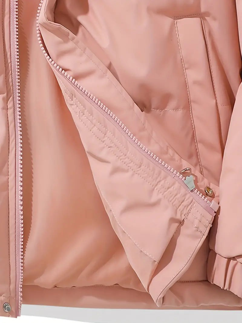 Damen-Steppjacke mit Kapuze, wasserabweisendem Obermaterial und warmem Futter, Ansicht 12