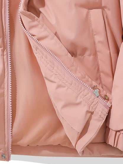 Damen-Steppjacke mit Kapuze, wasserabweisendem Obermaterial und warmem Futter, Ansicht 12