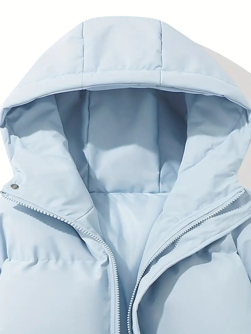 Damen-Steppjacke mit Kapuze, wasserabweisendem Obermaterial und warmem Futter, Ansicht 18