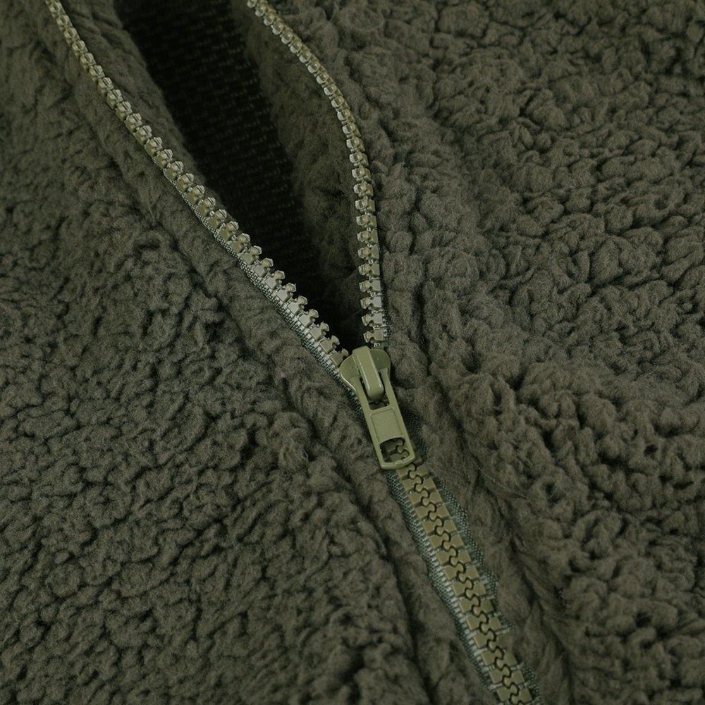 Damen-Teddyjacke mit Kapuze und Reißverschluss für kühle Tage, Ansicht 19