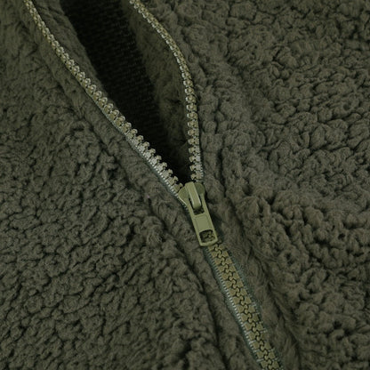 Damen-Teddyjacke mit Kapuze und Reißverschluss für kühle Tage, Ansicht 19