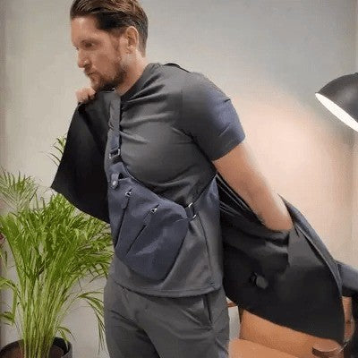 Diebstahlsichere Umhängetasche mit RFID-Schutz, schnittfestem Gurt und wasserabweisendem Polyester, Ansicht 29