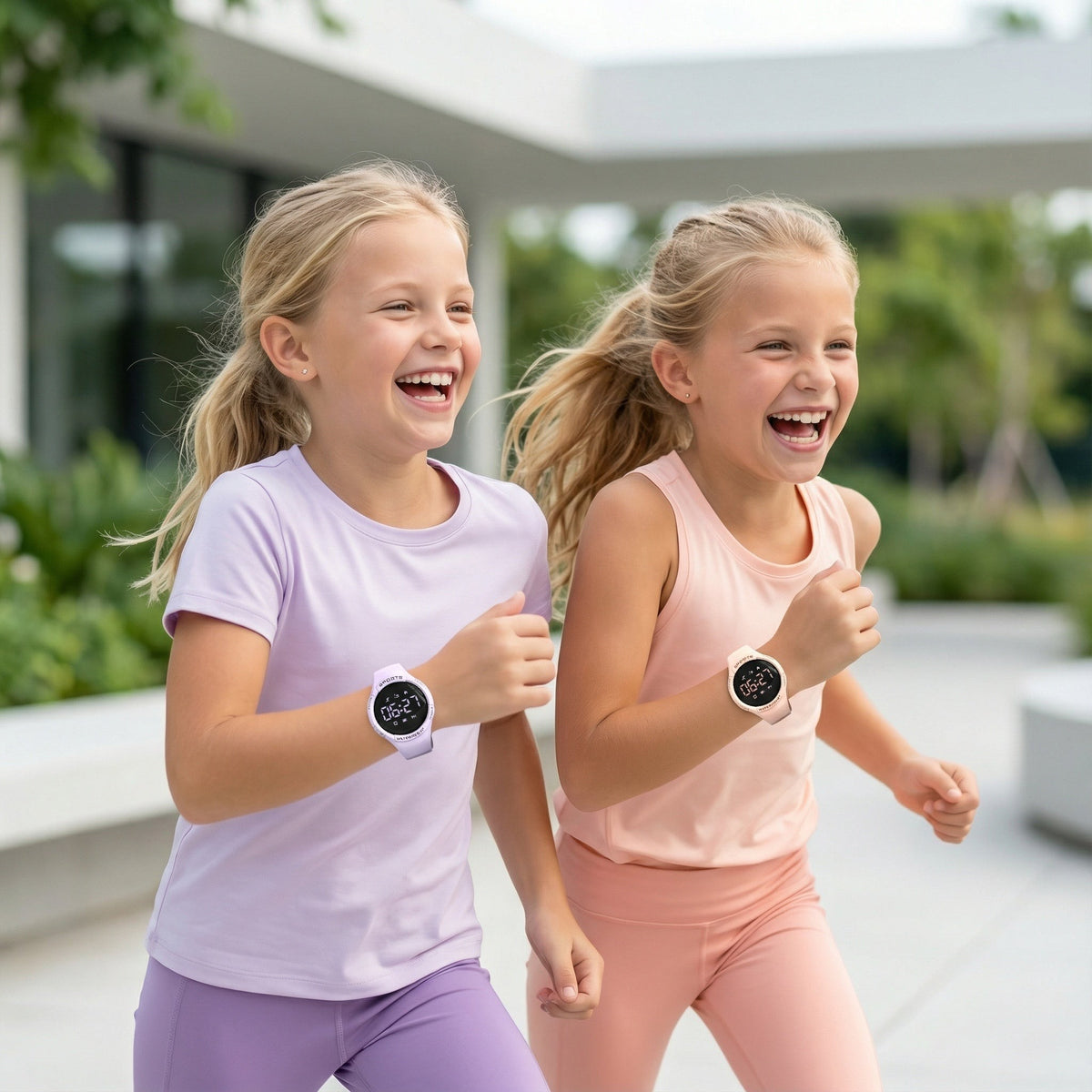 Digitale Sportuhr für Kinder mit Schrittzähler, Vibrationswecker, IP68 und USB-C-Ladung, Ansicht 6