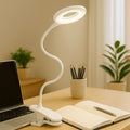Dimmbare USB-LED-Leselampe mit Klemme und flexiblem Schwanenhals