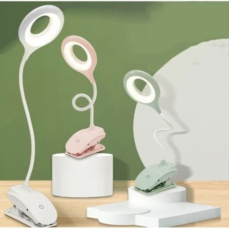Dimmbare USB-LED-Leselampe mit Klemme und flexiblem Schwanenhals, Ansicht 5