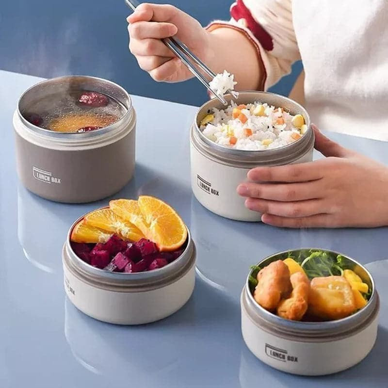 Doppelwandige Thermo-Lunchbox aus Edelstahl mit auslaufsicherem Deckel und Tragetasche, Ansicht 20