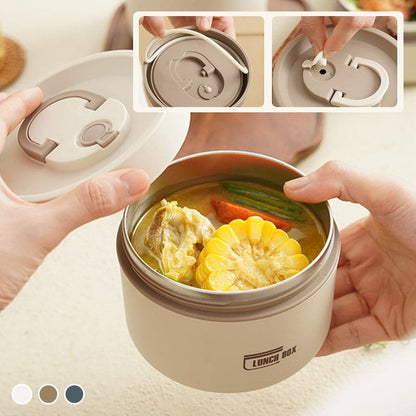 Doppelwandige Thermo-Lunchbox aus Edelstahl mit auslaufsicherem Deckel und Tragetasche, Ansicht 22