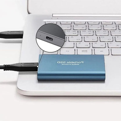 Externe SSD für PS5 und Xbox mit USB-C, Aluminiumgehäuse und Silikonrand, Ansicht 7