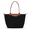 Faltbare Shopper-Tasche für Damen mit langen Henkeln und Klappverschluss in drei Größen