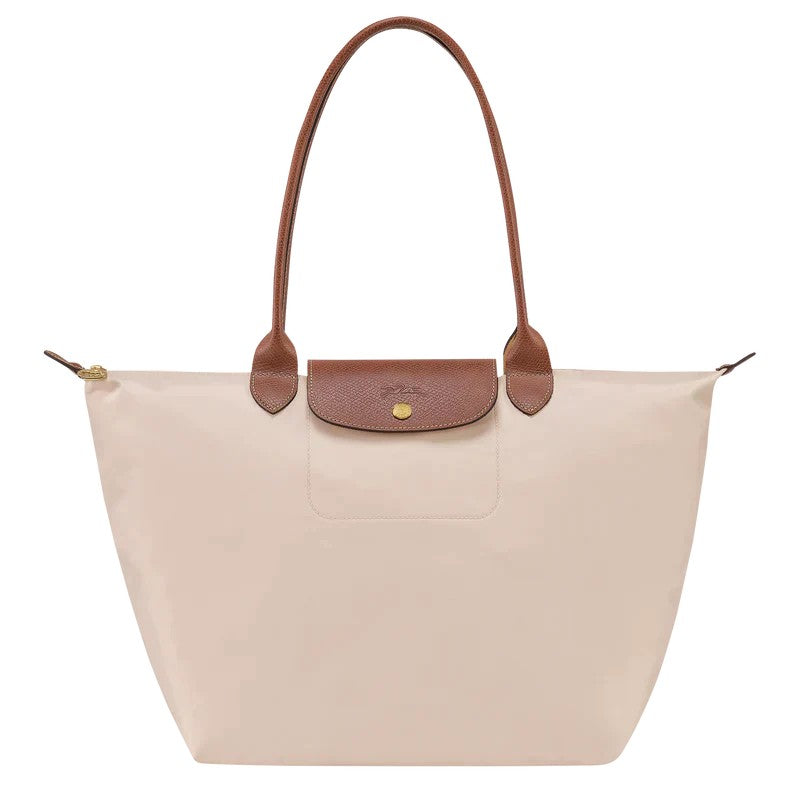 Faltbare Shopper-Tasche für Damen mit langen Henkeln und Klappverschluss in drei Größen, Ansicht 6