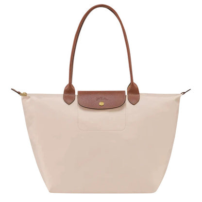 Faltbare Shopper-Tasche für Damen mit langen Henkeln und Klappverschluss in drei Größen, Ansicht 6