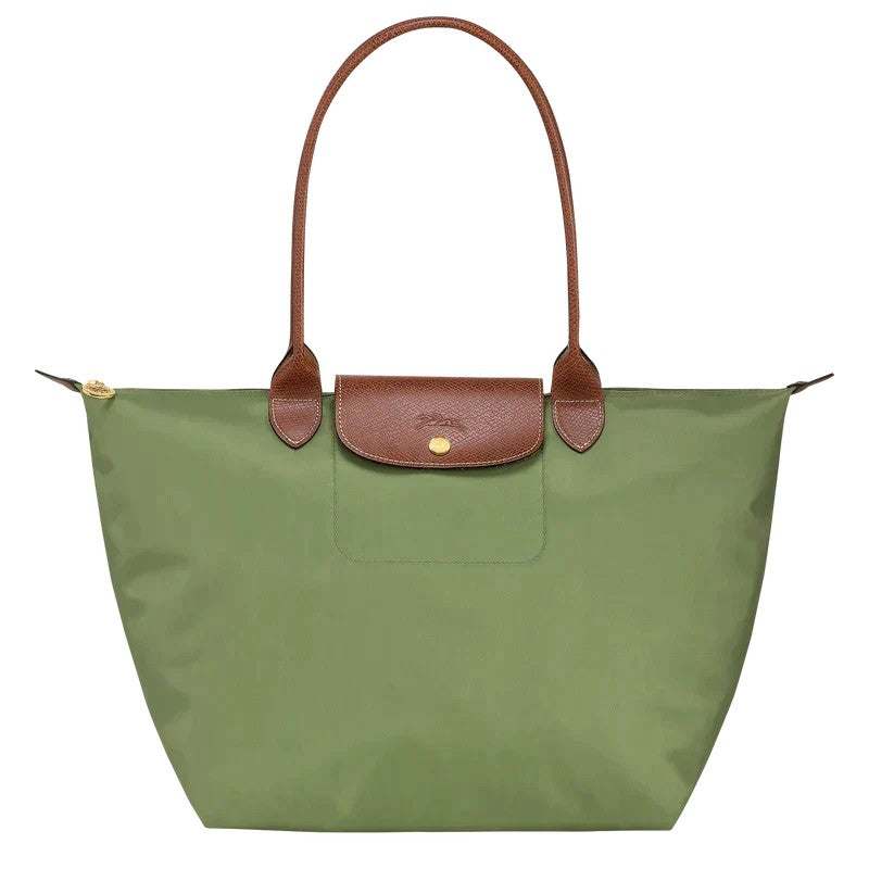 Faltbare Shopper-Tasche für Damen mit langen Henkeln und Klappverschluss in drei Größen, Ansicht 7