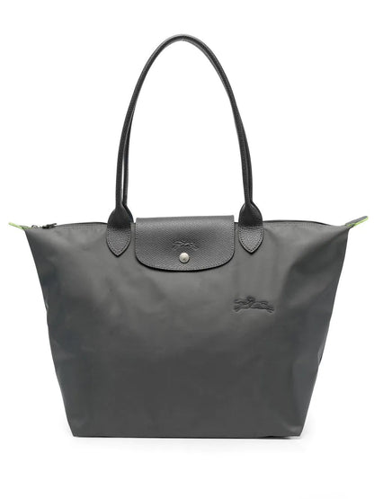 Faltbare Shopper-Tasche für Damen mit langen Henkeln und Klappverschluss in drei Größen, Ansicht 8