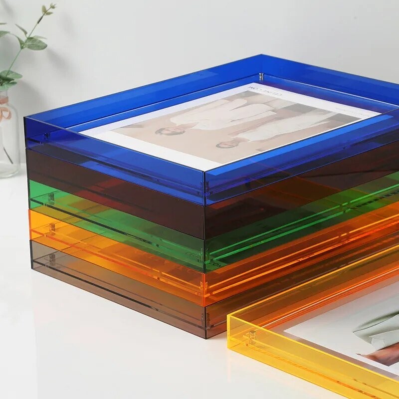 Farbiger Bilderrahmen aus Acryl zum Aufhängen oder Hinstellen für Fotos und Kunstdrucke, Ansicht 11