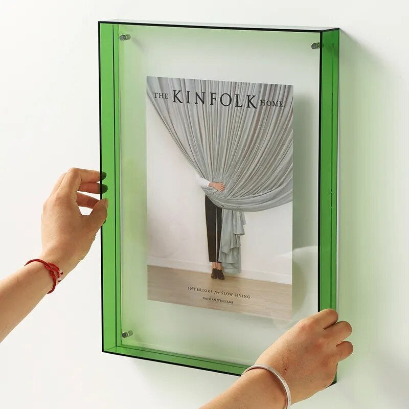 Farbiger Bilderrahmen aus Acryl zum Aufhängen oder Hinstellen für Fotos und Kunstdrucke, Ansicht 12