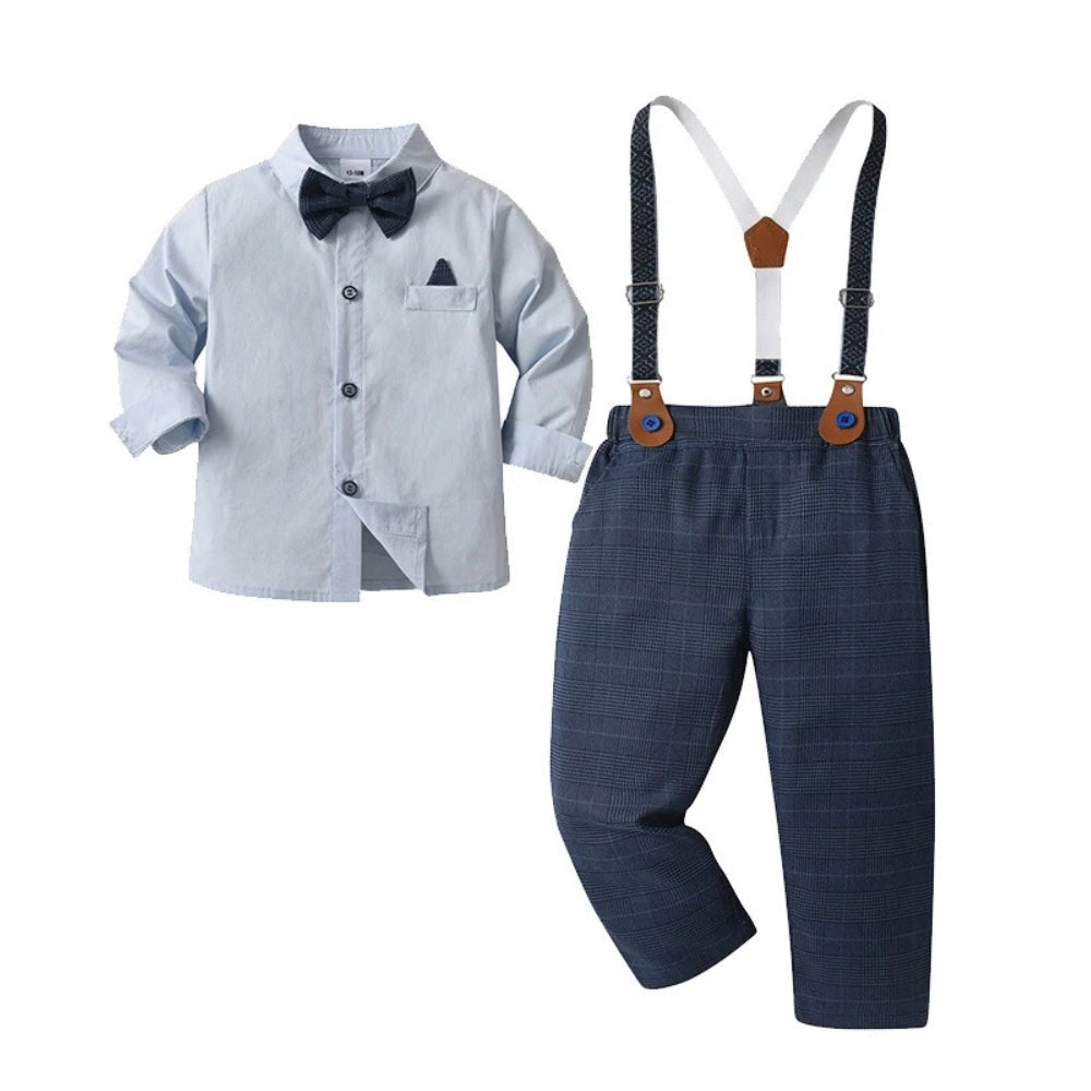 Festliches Anzug-Set für Jungen aus Baumwolle mit Hemd, Weste, Hose und Fliege, Ansicht 15