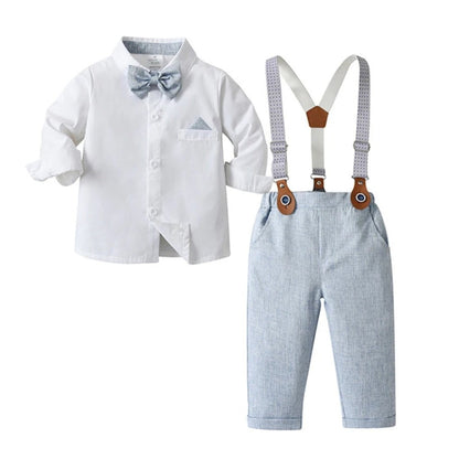 Festliches Anzug-Set für Jungen aus Baumwolle mit Hemd, Weste, Hose und Fliege, Ansicht 18