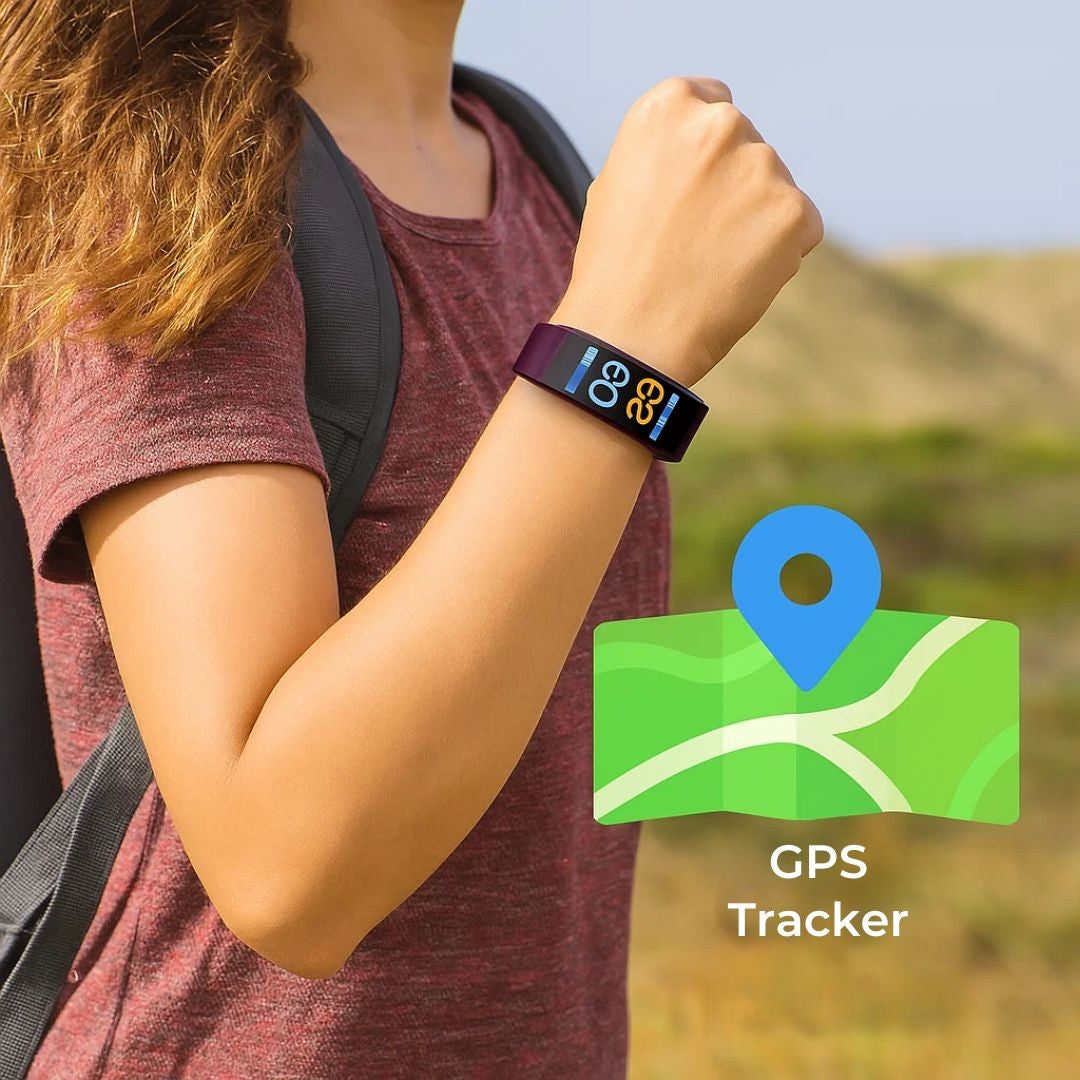 Fitness-Armband für Senioren mit Sturzerkennung, GPS-Standort, Notruftaste und Farbdisplay, Ansicht 8