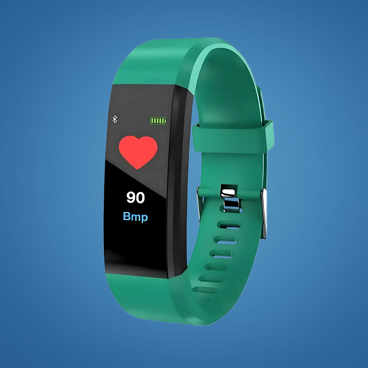 Fitness-Armband für Senioren mit Sturzerkennung, GPS-Standort, Notruftaste und Farbdisplay in Grün
