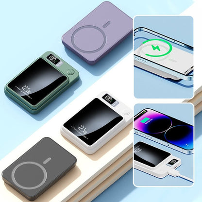Flache Powerbank mit 20.000 mAh, Digitalanzeige und magnetischer Rückseite für unterwegs, Ansicht 10