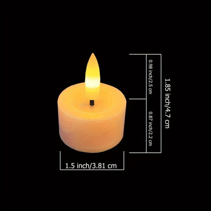 Flammenlose LED-Teelichter mit Fernbedienung, Timer und Dimmfunktion im Set, Ansicht 5