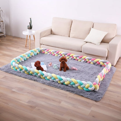 Geflochtene Bettschlange aus Baumwolle als weiche Bettumrandung für Babybett und Beistellbett, Ansicht 28