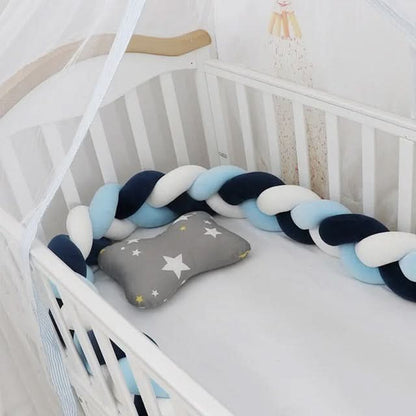Geflochtene Bettschlange aus Baumwolle als weiche Bettumrandung für Babybett und Beistellbett, Ansicht 31