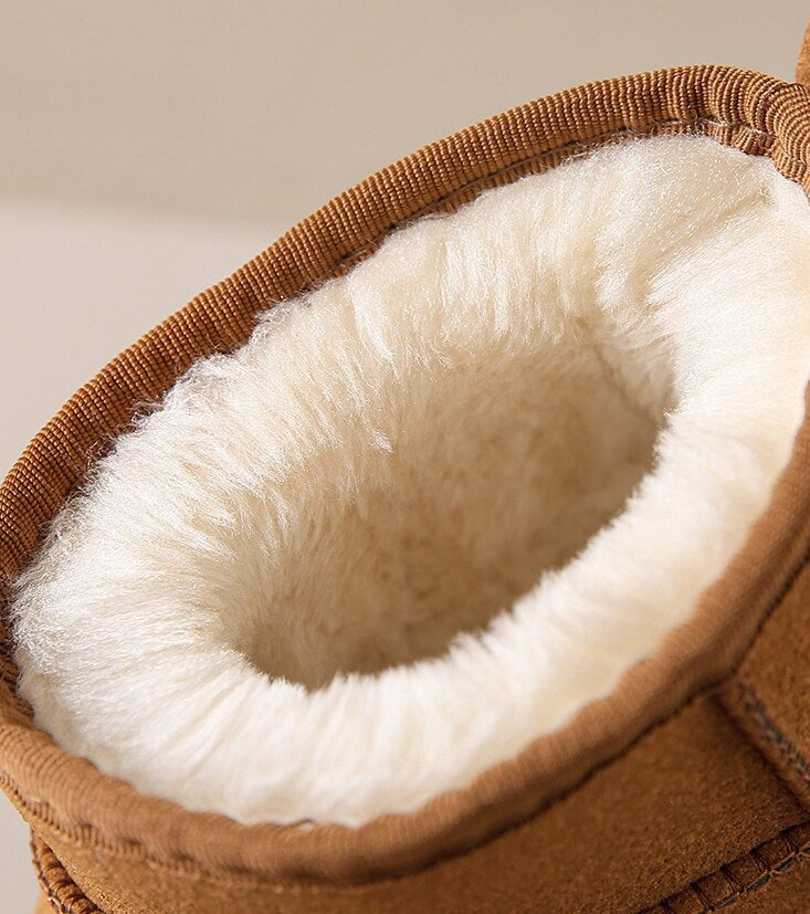 Gefütterte Damen-Stiefeletten zum Hineinschlüpfen mit wasserabweisendem Obermaterial und Antirutschsohle, Ansicht 6