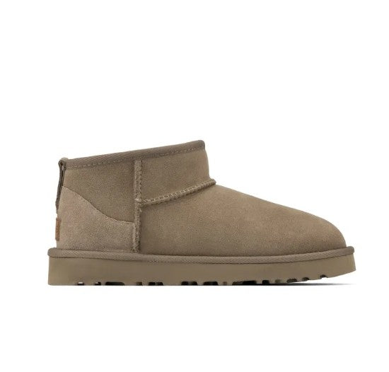 Gefütterte Damen-Stiefeletten zum Hineinschlüpfen mit wasserabweisendem Obermaterial und Antirutschsohle in Beige