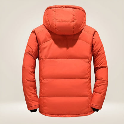 Gefütterte Herren-Winterjacke mit Kapuze und vielen Reißverschlusstaschen, Ansicht 9