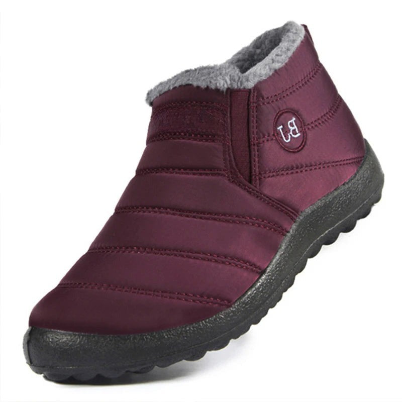 Gefütterte Winter-Slipper für Herren mit Fellkragen, wasserabweisendem Obermaterial und rutschfester Sohle, Ansicht 17