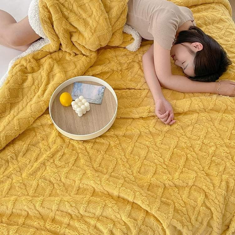 Gewichtsdecke aus Sherpa-Fleece mit Glasperlenfüllung und Zopfmuster für Sofa und Bett, Ansicht 12