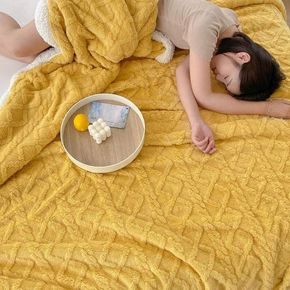 Gewichtsdecke aus Sherpa-Fleece mit Glasperlenfüllung und Zopfmuster für Sofa und Bett, Ansicht 12