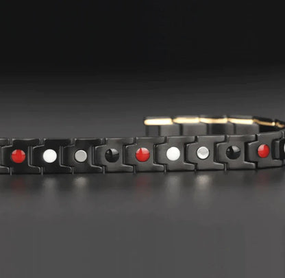 Gliederarmband aus Edelstahl 316L mit Magneten, Hämatit und kürzbarer Länge, Ansicht 6